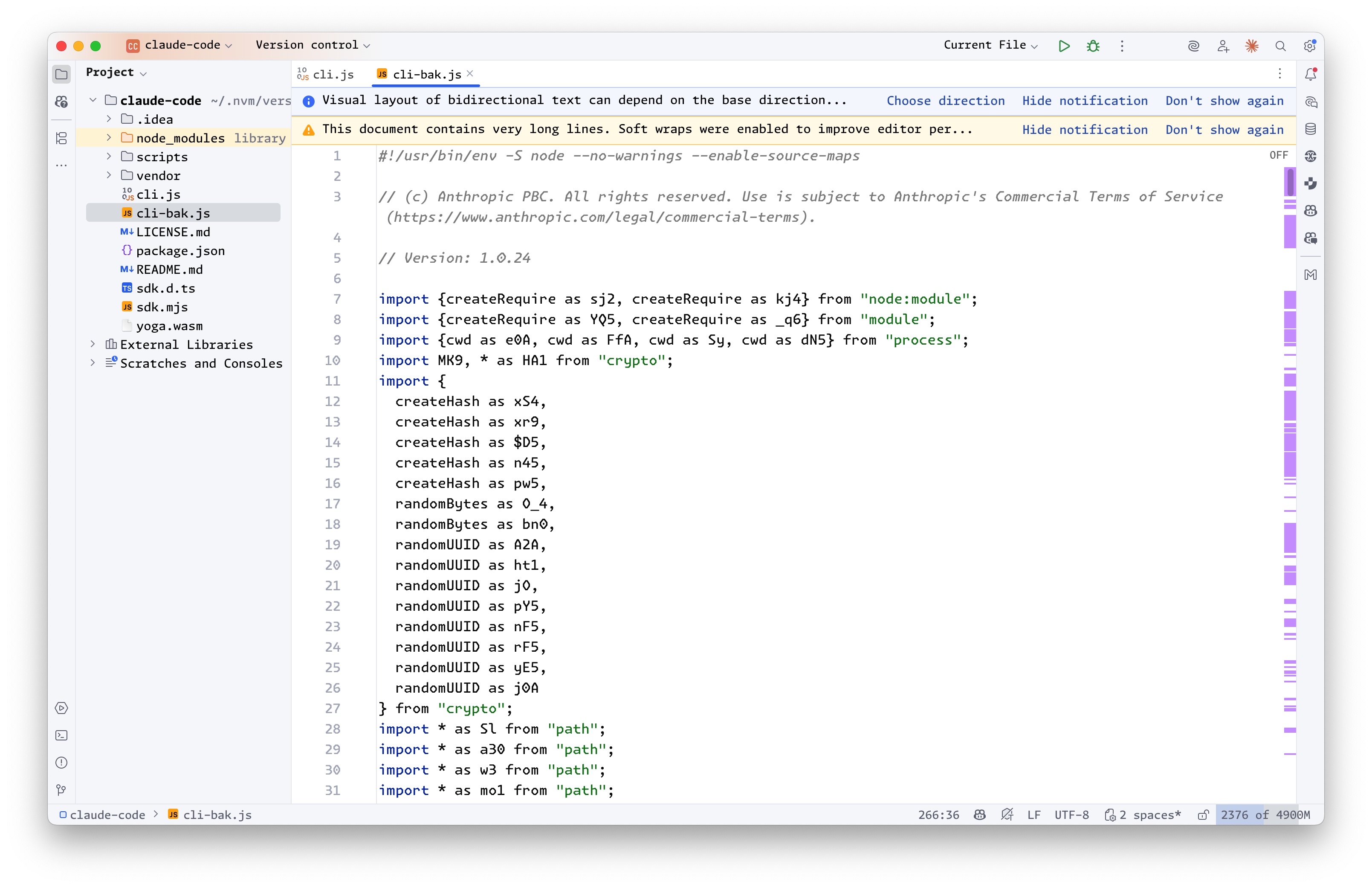 webstorm-formate-file